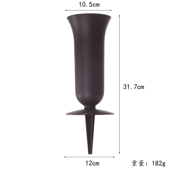 Cross-border new plastic cemetery flower tube vase Qingming Festival…