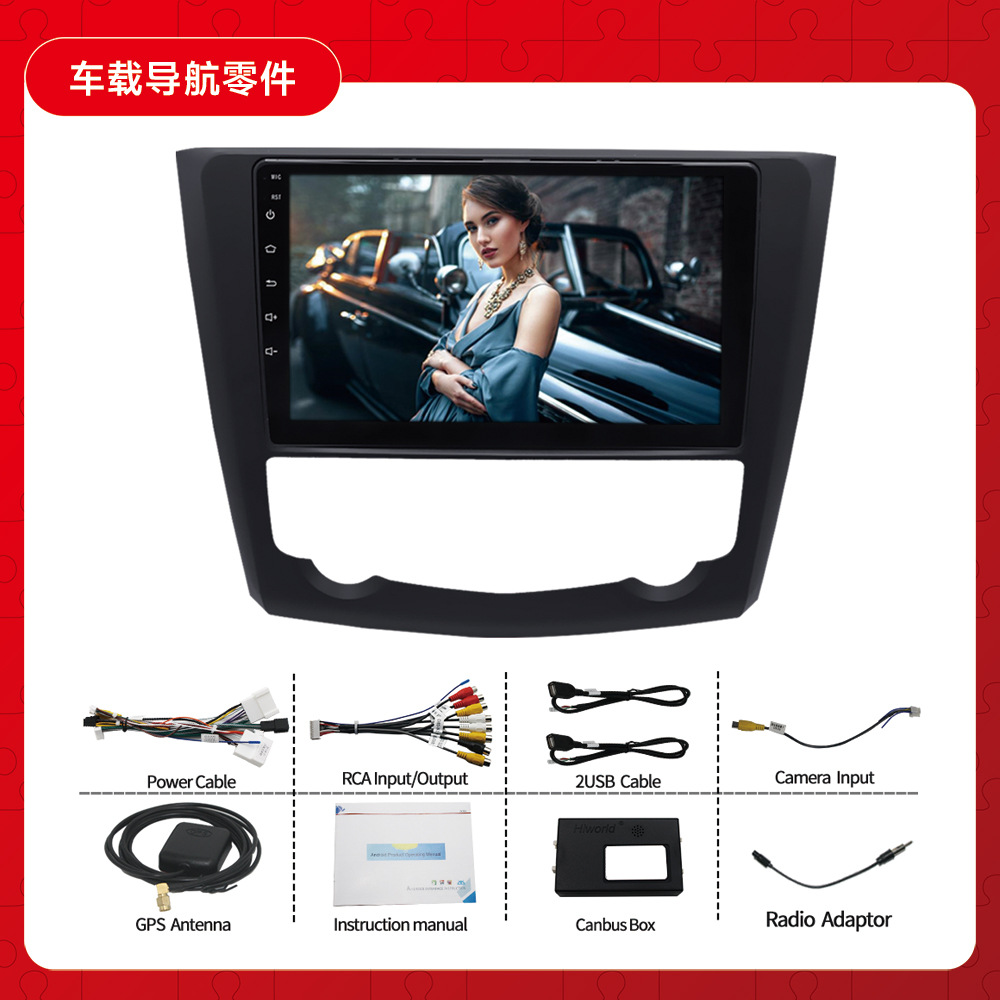 Aplicable a 15-18 Renault Corey jiaanzhuo reproductor de navegación MP5 Radio 4 + 64 incorporado Carplay