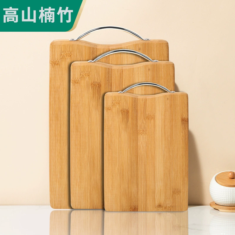 Bamboo Cutting Board, Double-Sided Solid Wood, Multiple Sizes (20×30–58×37 cm)