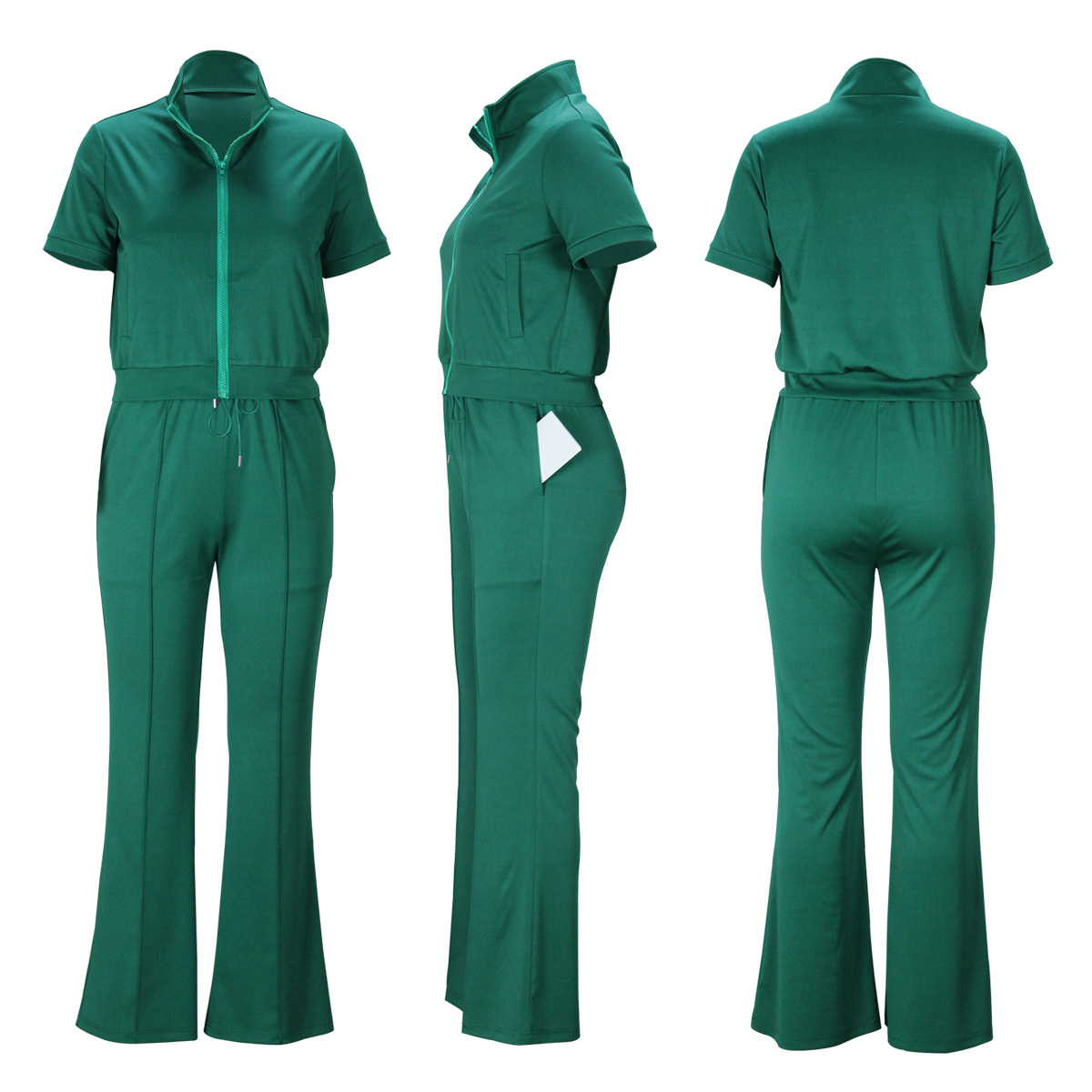 Women's Casual Letter Solid Color Spandex Polyester Pants Sets display picture 3