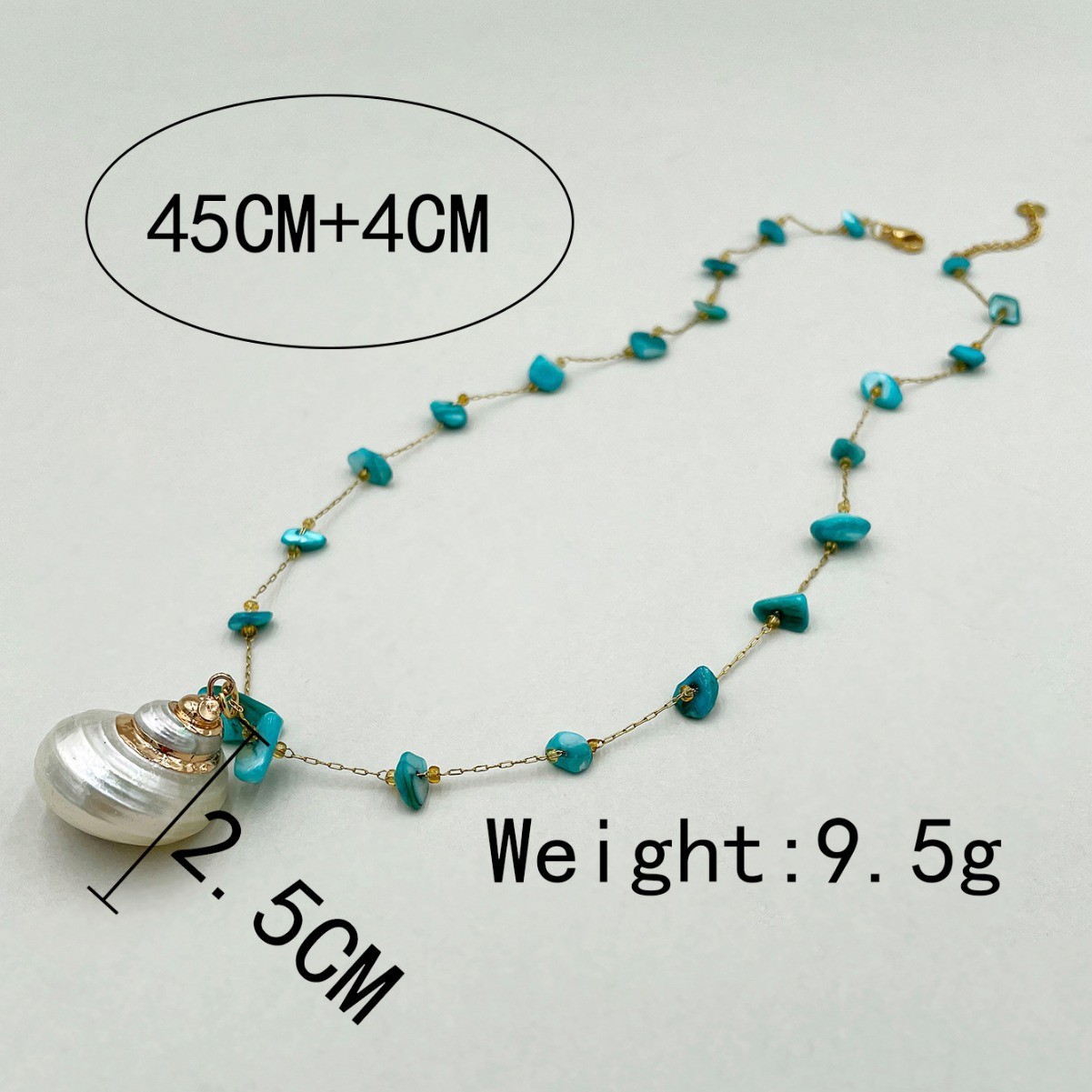 Shell, Titanium Steel Material Conch Pattern Casual Simple Style Conch Gravel Shell Titanium Steel Wholesale Pendant Necklace