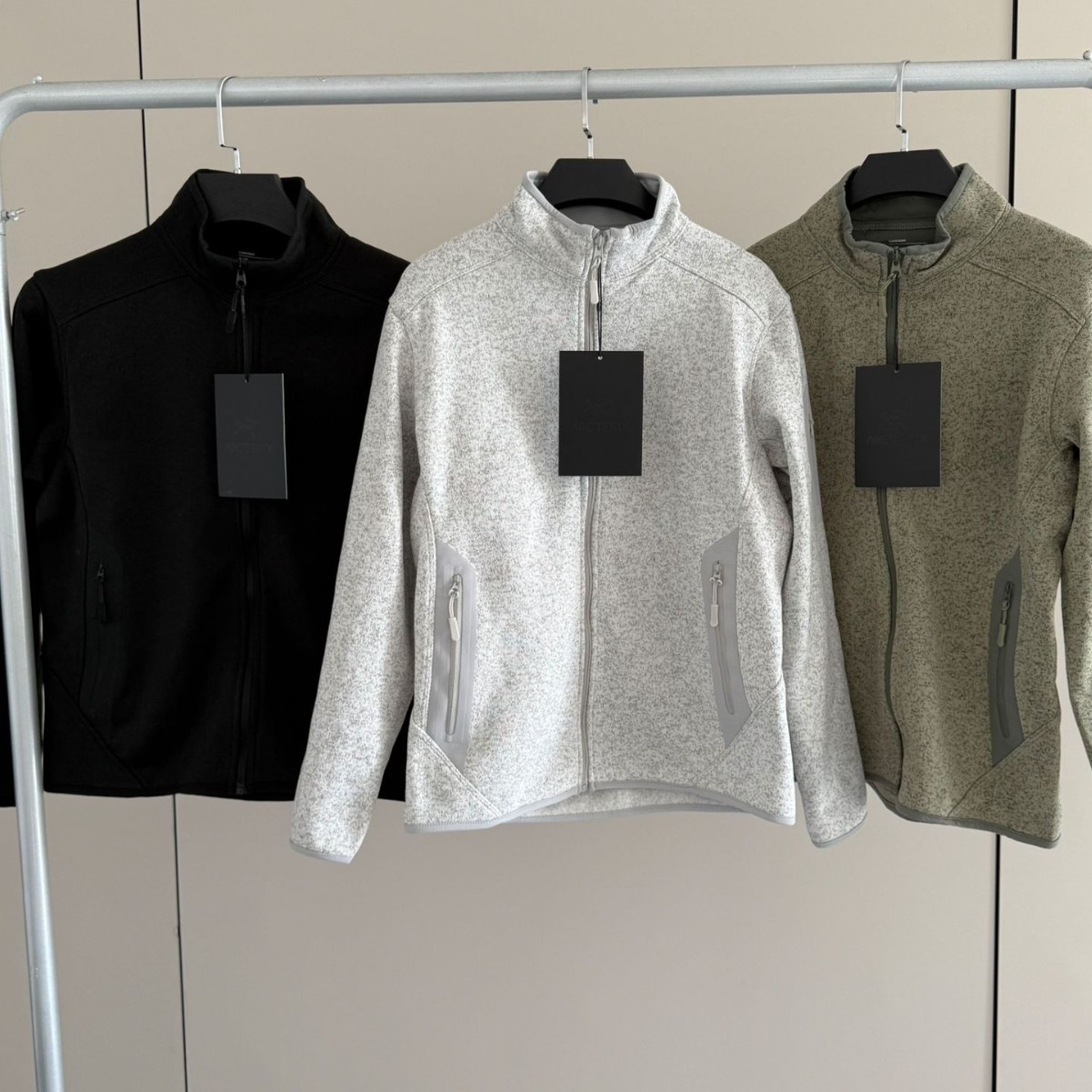 High-End Version of the Same Style as Niao Jia, Covert Fleece Stand-Collar Jacket, Unisex Logo Cardigan, Spring and Autumn Casual Outerwear
