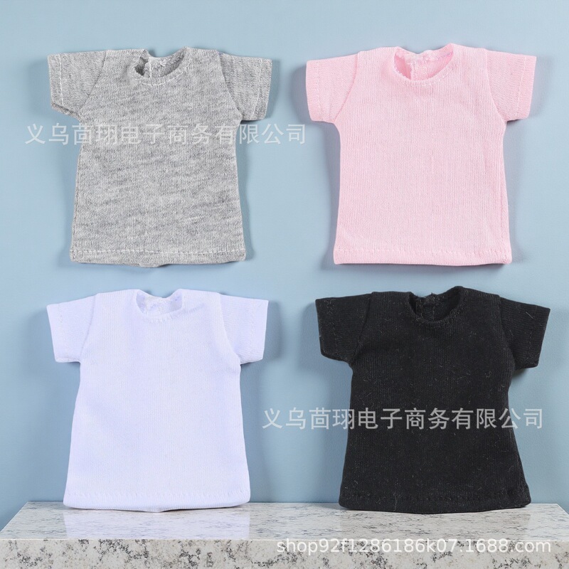 Popular Blythe Doll Solid Color T-Shirt Ob24 Ob22 Doll Clothes Versatile and Fresh Wholesale in Stock