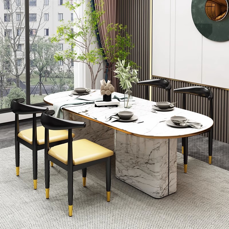 Mesa de comedor Silla de lujo hogar cuerno silla respaldo escritorio aprendizaje maquillaje simple moderno restaurante especial negociación silla