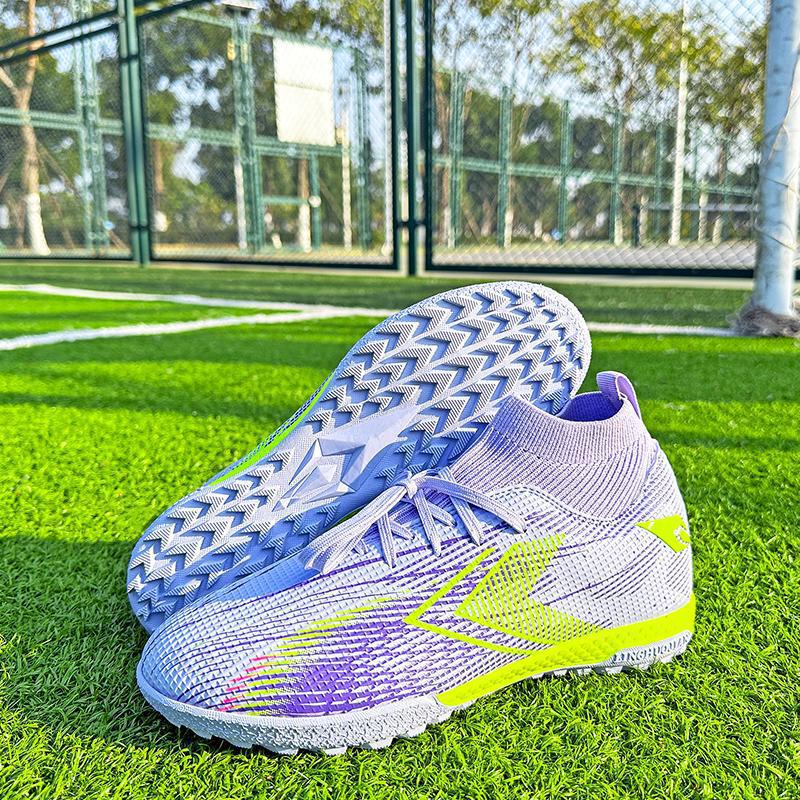 Cross-Border High-Top With TF Artificial Turf, Leather Football Men And Women, AG Long Spikes For Competition, Student_voghion.com