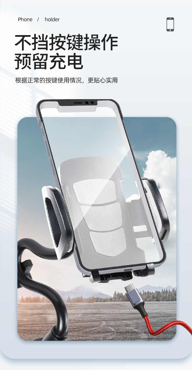 Car Suction Cup Phone Holder Extended Hose Dashboard Windshield Mount