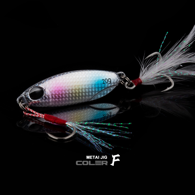 Sinking Jigging Spoon Lures Deep Diving Jigging Spoon Baits Fresh Water Bass Swimbait Tackle Gear