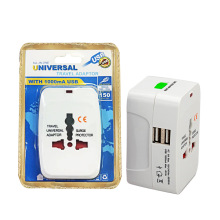 931多功能转换插头 双USB 美规欧规德规英规澳规旅行转换转接头
