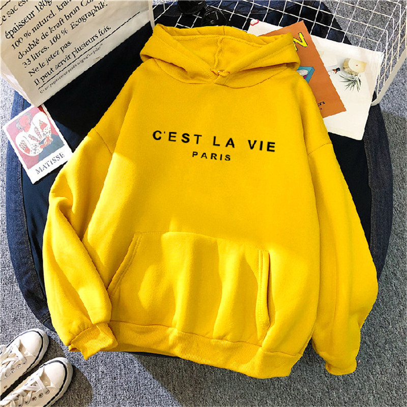 Foreign Trade Korean Version Large Size New Sweater 2021 Autumn And Winter New Loose Version Hooded Sweater Trend Warm Women's Clothing