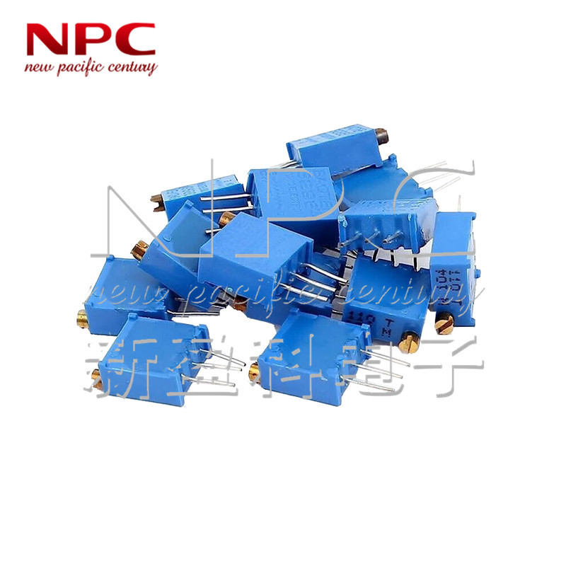 进口电位器3296W-1-204LF 阻值200KR 顶调精密可调电阻 一管50只