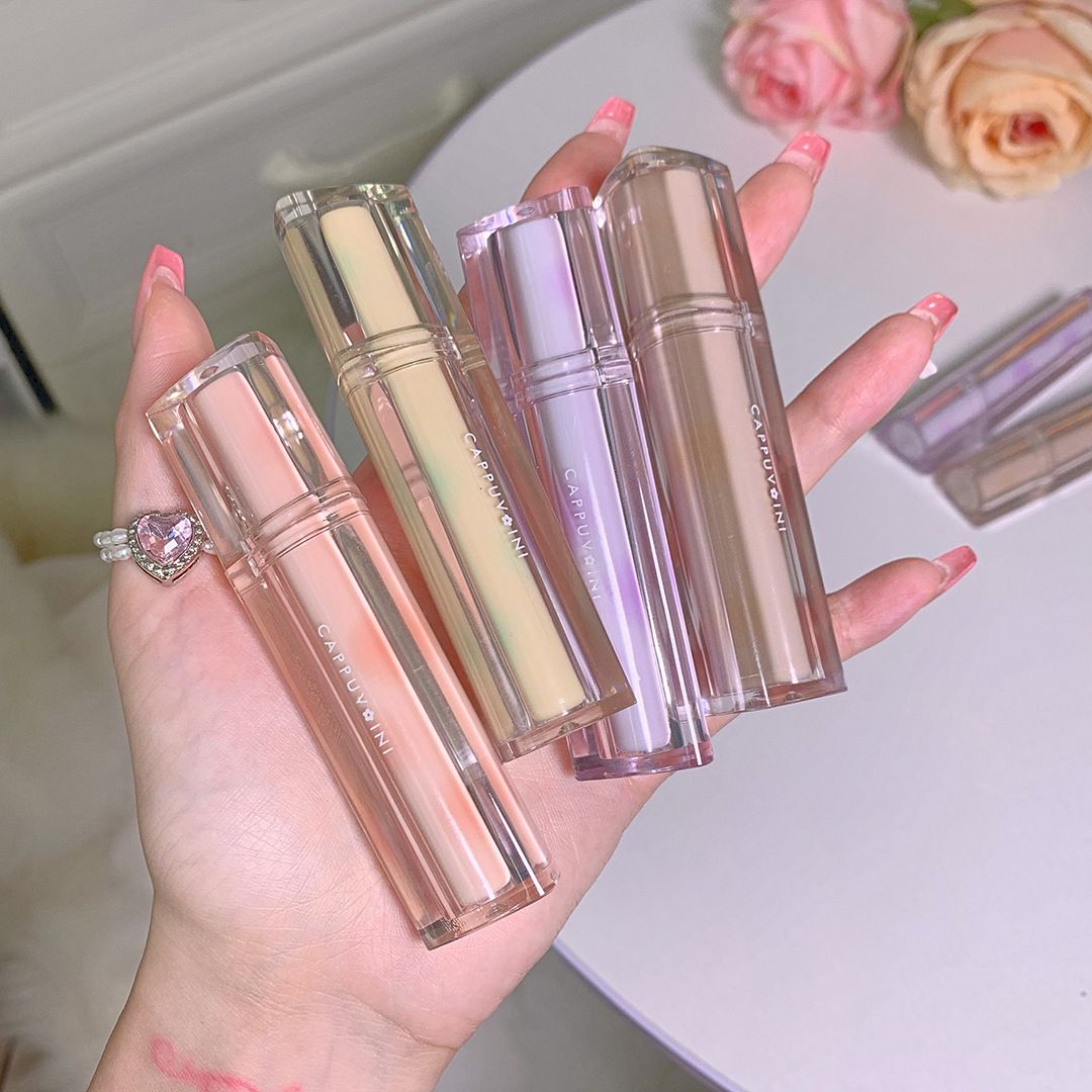 Capo Vini Ice Tea Mirror Surface Water Gloss Lip Gloss Lip Gloss Lip Gloss Glass Jelly Lip Triangular Transparent Tube Lip Gloss [Special Offer] undefined