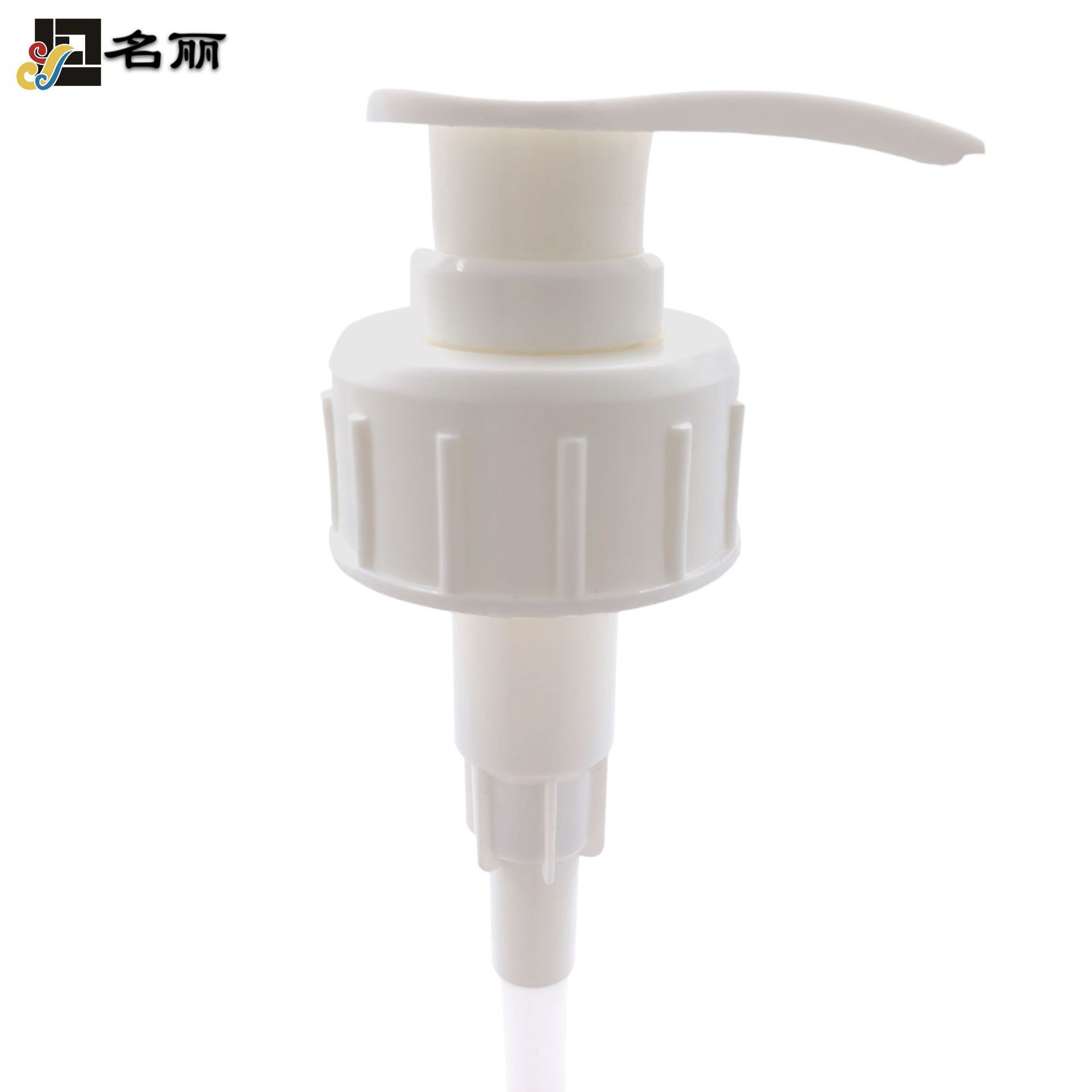 38-410白色扁嘴塑料压泵 日用化妆品包材批发 大桶装洗护按压泵头