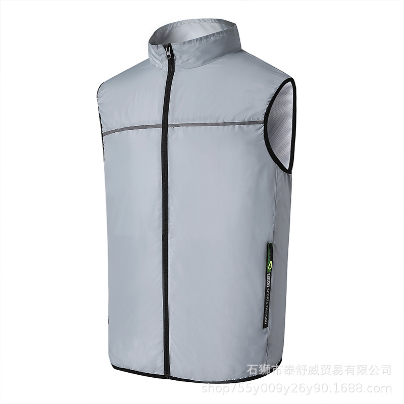 Fábrica de suministro de verano refrigeración de aire acondicionado chaleco procesamiento personalizado ventilador de refrigeración al aire libre chaleco chaqueta de enfriamiento