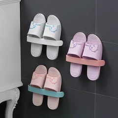 浴室用穴あけ不要スリッパラック、壁掛け式排水収納ラック、簡易玄関スリッパ収納ラック