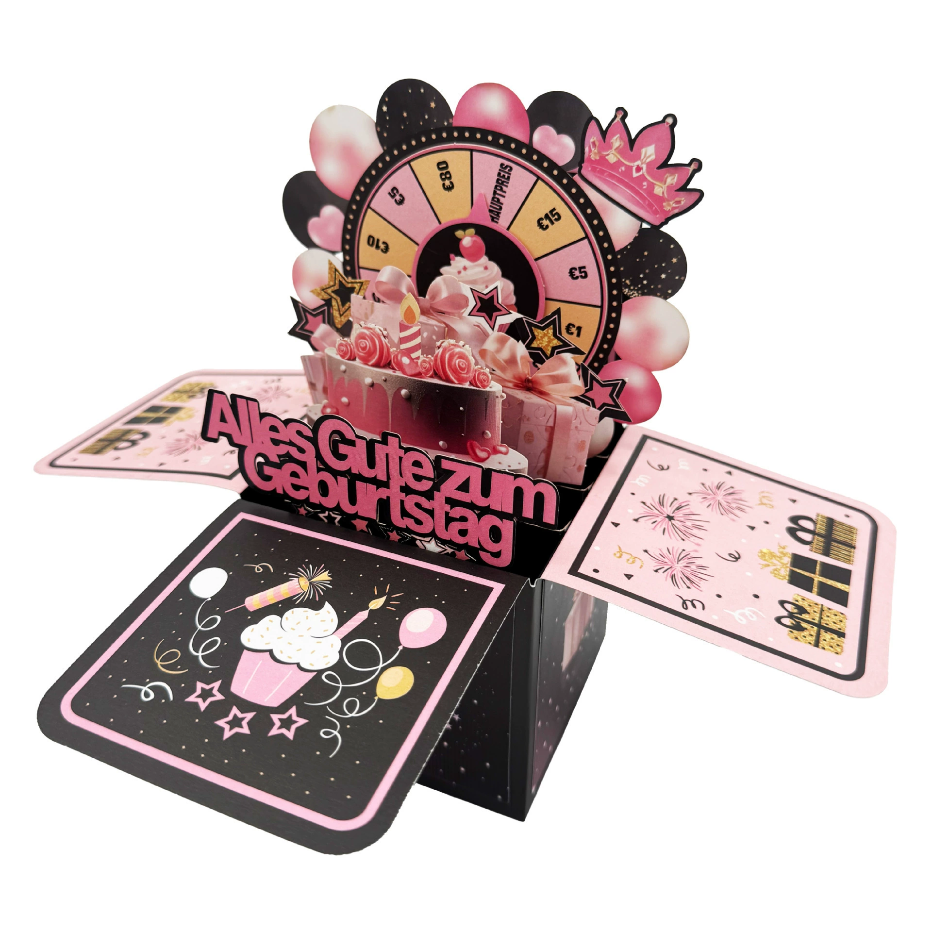 Новая высококлассная модель с многоязычной стереокартой-поздравлением с лотереей и поворотным столом, доступная по возрасту и языку.