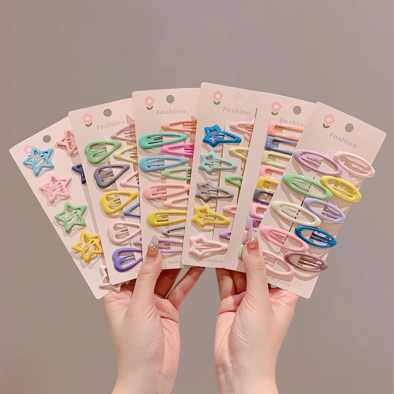 Sweet girl star clip para el cabello 2025 nuevo clip para el cabello de bebés femininos clip para el cabello lateral clip para el cabello de color