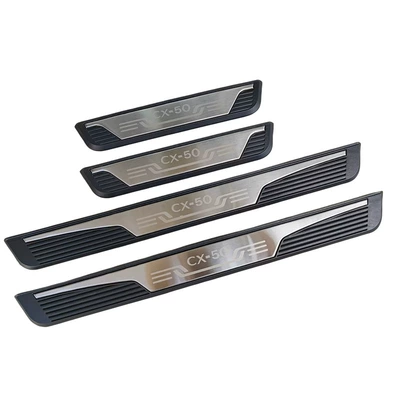 Dekorativ pedal başlıqları Mazda Cx-60 Modified Door - cx-50-plastic-door-sill-strip-silver