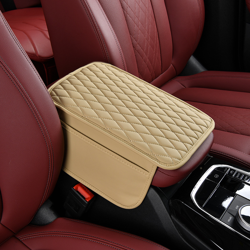 Manufacturers cross-border GM diamond armrest box pad upgrade on both sides of the storage pocket central armrest box protective pad cover