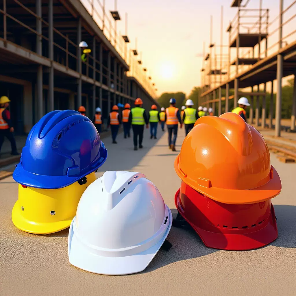 安全帽工地透气圆型施工头盔国标建筑印字定制玻璃钢