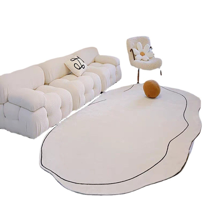 Moderno minimalista alfombra de Cachemira como dormitorio sala de estar mesa de café Sofá Alfombra totalmente cubierta absorbente de fácil cuidado alfombra de piso