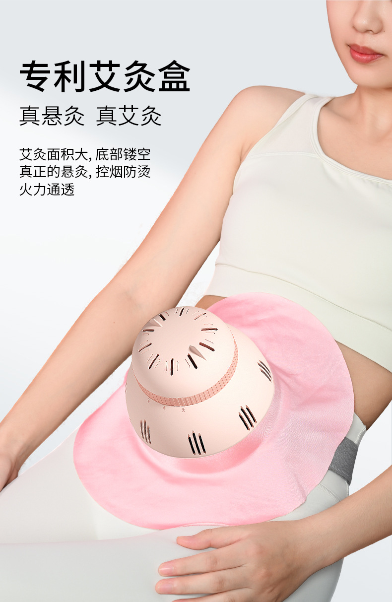 Portable Moxibustion Box for Home Warm Abdominal Heat Therapy with 24 Aged Moxa Sticks and 2 Smoke Filters key features