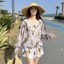 2026新款分体泳衣女性感三件套遮肚显瘦性感韩国ins风泡温泉泳装