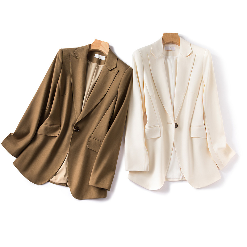 Black Blazer for Women, New Spring Fashion, Stylish Slim-Fit Casual Professional Suit Jacket