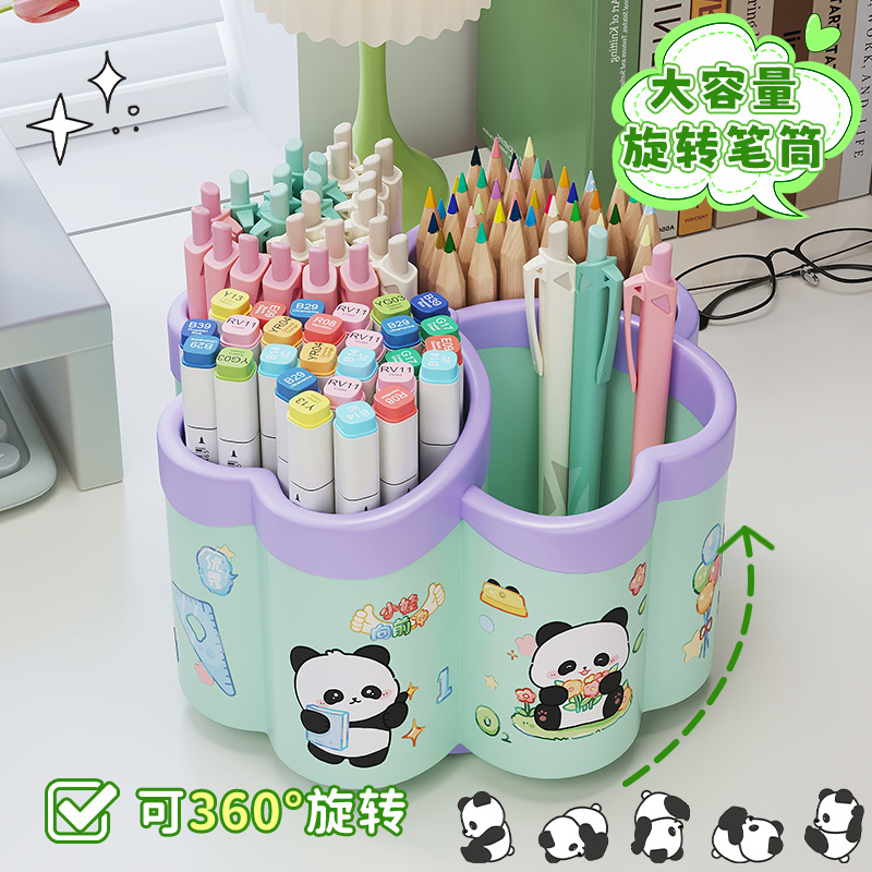 Pens holder, universal capacious sticker, table storage system, stationery