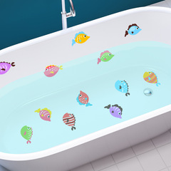 尚易SPZ-B102卡通小魚浴室浴缸裝飾牆貼自粘防水防滑批發浴缸貼紙