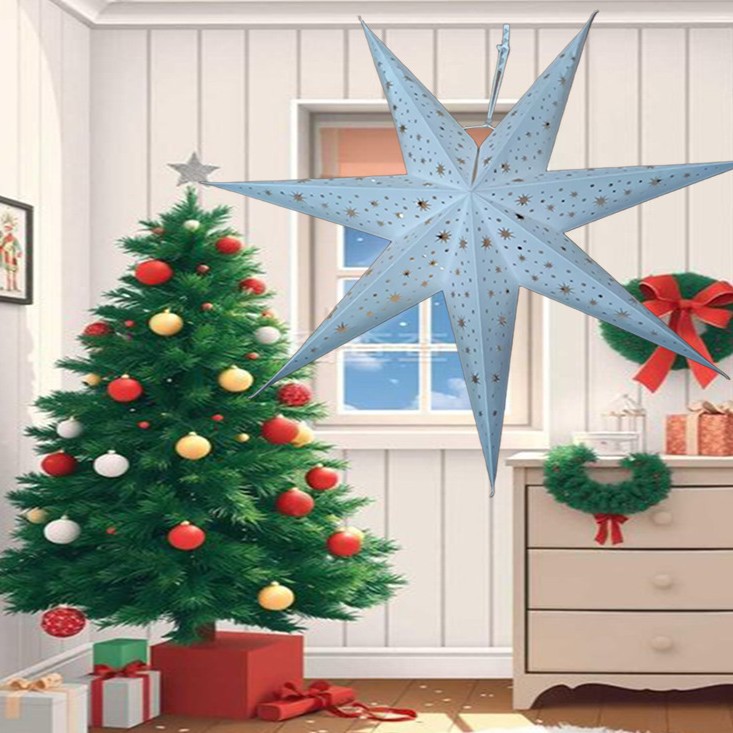 本厂现货批七角星，花纸五角星，镭射PVC贴膜五角星。