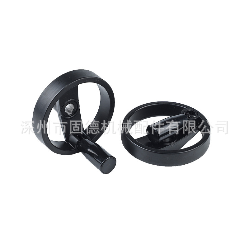 厂销可非标量大从优带可折手柄双幅条手轮铝合金/塑胶手轮