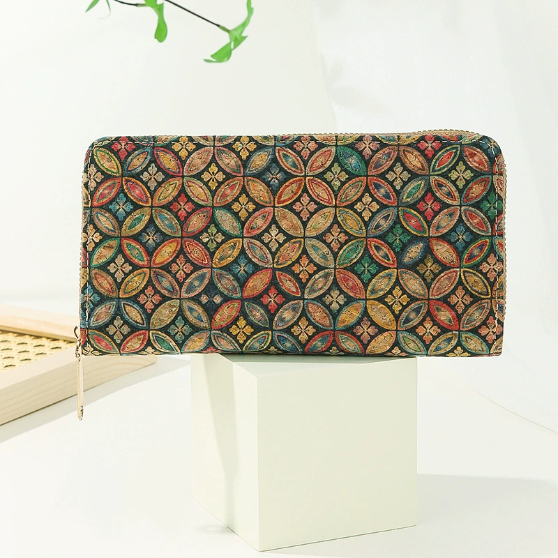 Long wallet, purse with zipper, short bag