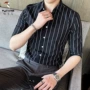 啄木鸟男士条纹新款衬衣