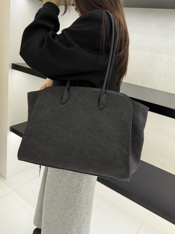 row同款单肩托特包时尚通勤手提大包高级感帆布子母包极简风bag|undefined