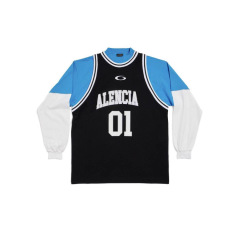 Ceiling B Home 25SS 新バスケットボールシリーズ No.01 長袖Tシャツ フェイクスリーピースジャージ ゆったり通気性抜群
