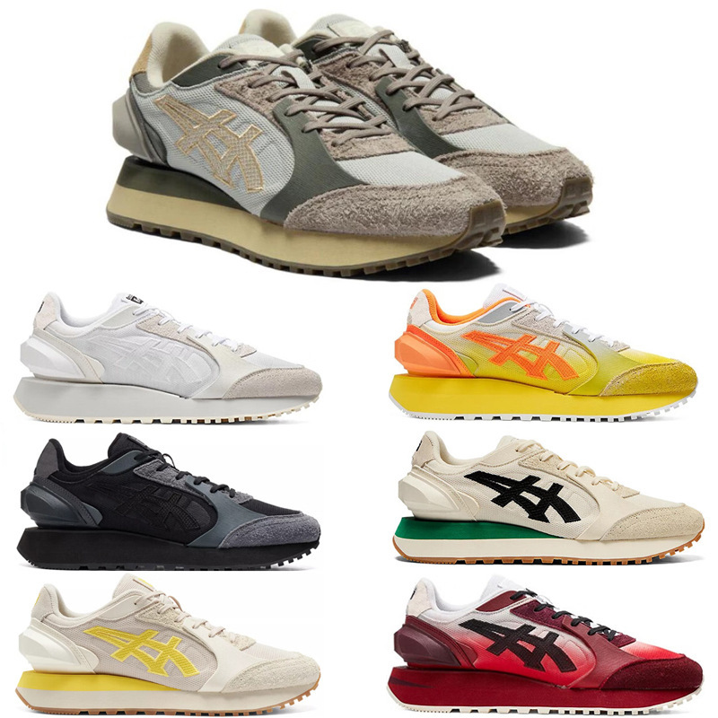 [Moage Co] Onitsuka Tiger High-End Thick-Soled Dad Shoes with Cushioning and Height Increase, Sports Shoes for Couples, Multi-Color Casual Shoes