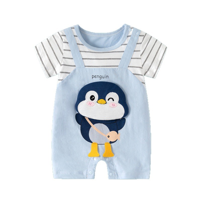Verano nuevo bebé algodón mono adorable bebé super lindo ropa de vestir en línea rojo explosivo ropa infantil exclusiva transfronteriza