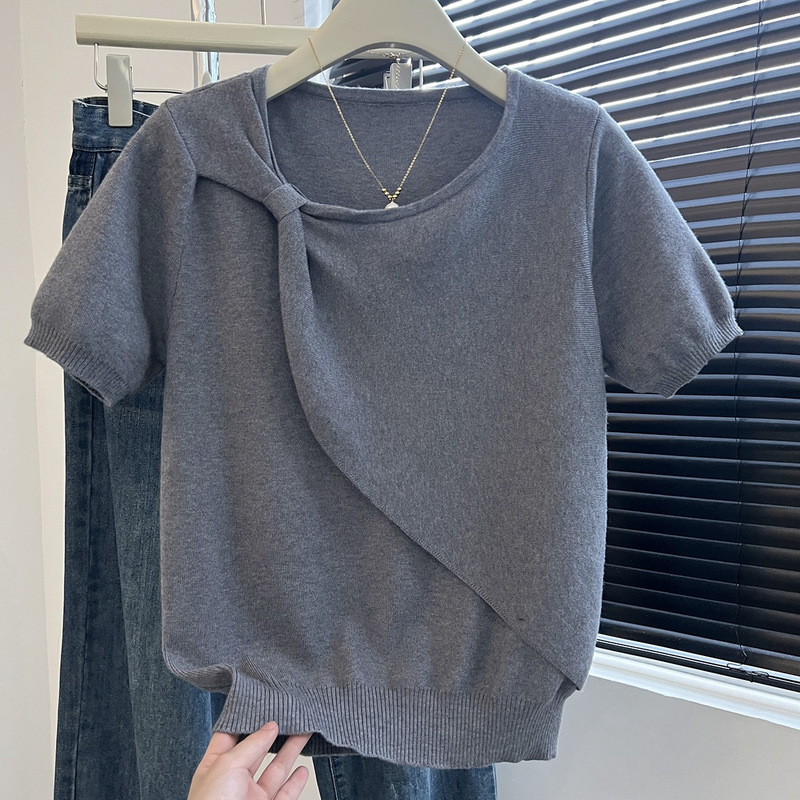 Real Shot Special Offer: Length 55cm, Bust 40cm, Core-Spun Yarn, Tmall Douyin Quality, Designer Twist-Knit Sweater for Women
