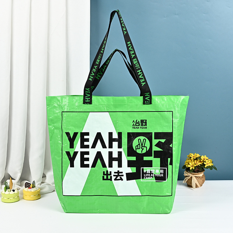 透明塑料pp编织手提袋网红时尚展会蛇皮袋搬家收纳手提编织袋定制|undefined