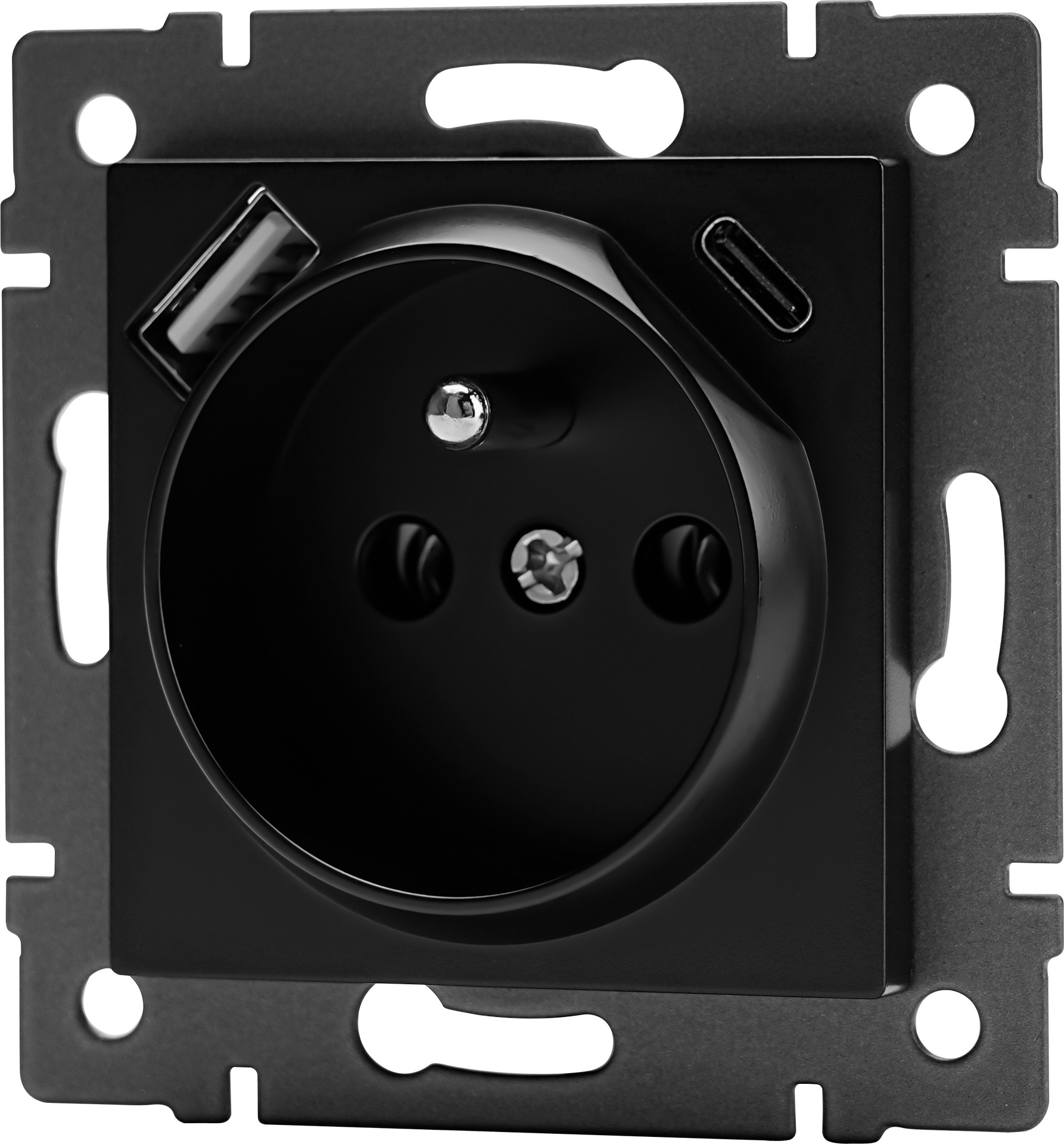 French socket with 2 usb(A+C)