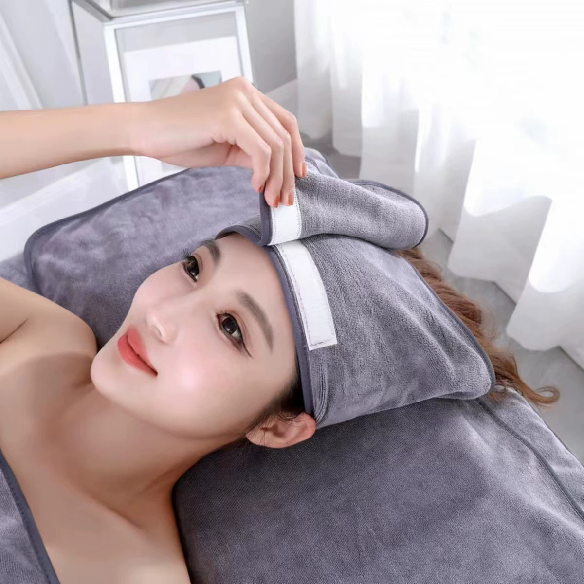 Салон красоты Баотоу с волосами, тюрбан для управления кожей, тюрбан, удобное полотенце, чтобы предотвратить выпадание липучки