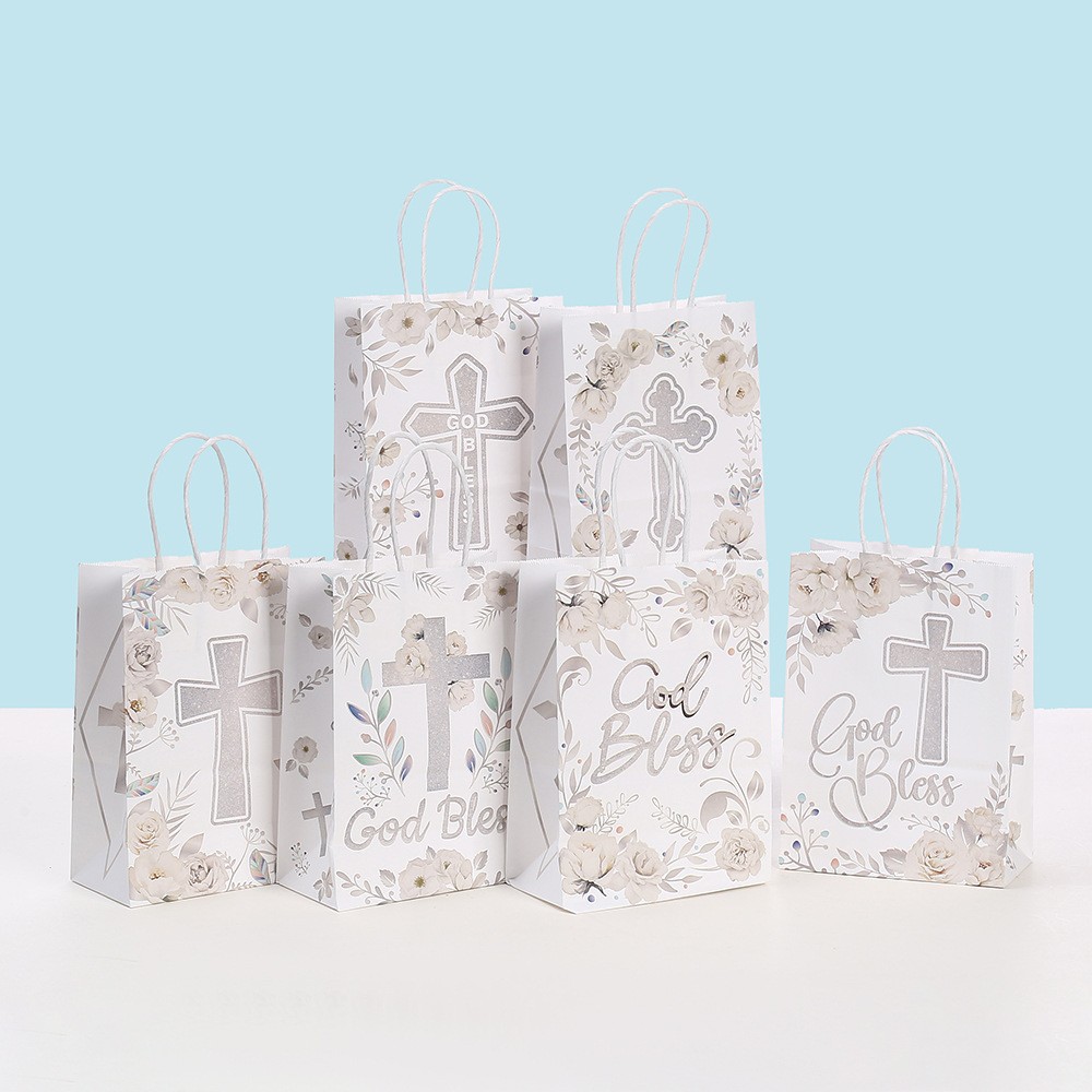 商场购物袋圣餐卡通牛皮纸包装袋批发外卖礼物礼品印花手提袋