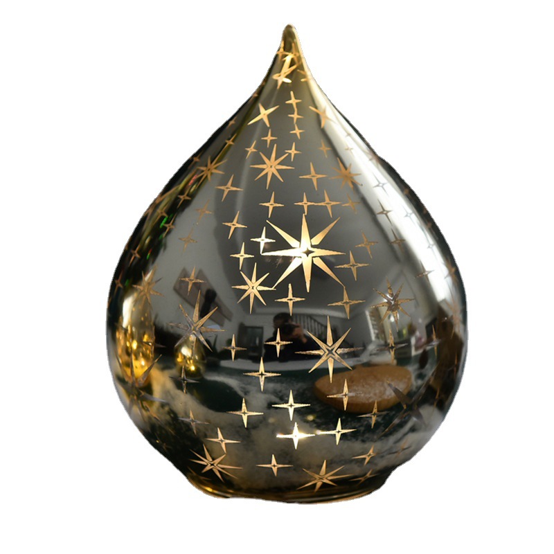 Fábrica al por mayor de Navidad bola de cristal decorativa lámpara de cristal LED luminosa decoración de escritorio decorativa de Navidad luz de la noche