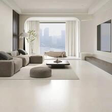 柔光天鹅绒瓷砖750×1500客厅地砖墙砖600×1200素色奶油风地板砖