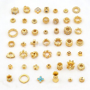 �~�18k����ʯС���黨��diy���Ʒ������鴮�����ɢ��C45