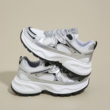 韩版新款老爹鞋女2025春季学生运动跑步休闲厚底增高街拍鞋子