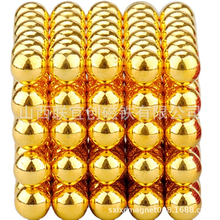 厂家直销5mm彩色216颗魔方磁球  魔力球  强磁方块魔方  抛光磁球