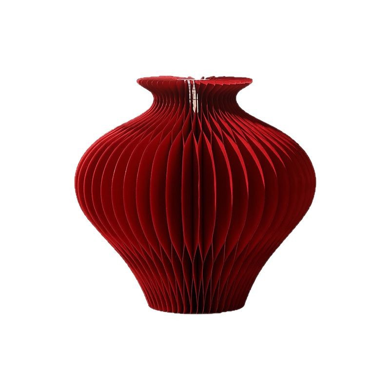 Cartones plegables creativos, flores de arte de papel, nuevos jarrones de arte de papel chino, flores, flores, flores secas, decoraciones de recipientes