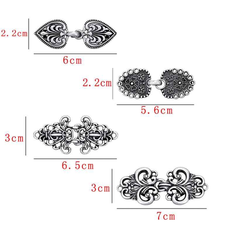 Retro Flower Alloy Plating Women's Sweater Clip 1 Set display picture 1