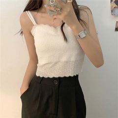 泡泡蕾絲美背內衣女無痕背心性感吊帶可拆卸胸墊肩帶少女裹胸抹胸